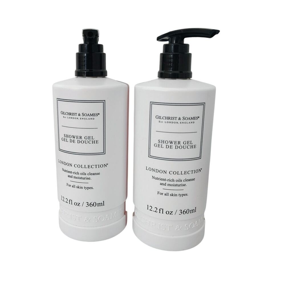 Gilchrist & Soames Shower Gel Rich Cleanse Moisturize 12.2 oz Lot of 2 All Skin